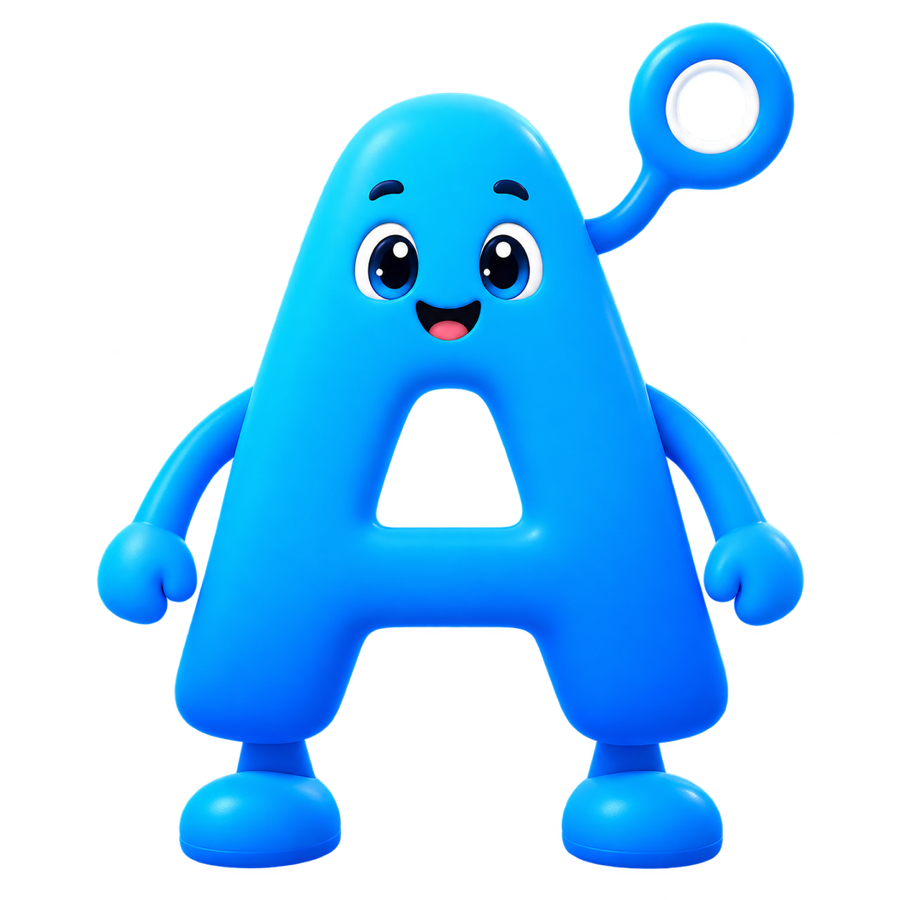 Autie, das blaue digitale Bürohaustier von Autonary Office